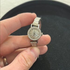 Omega Women's Silver Watch